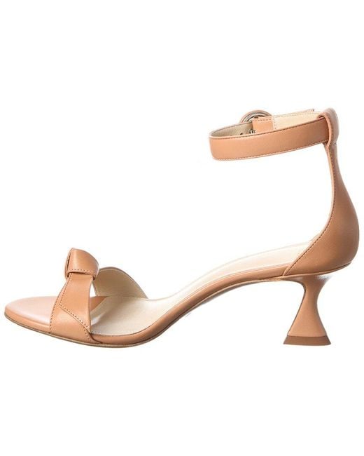Alexandre Birman Metallic Clarita Buckle 60 Leather Sandal
