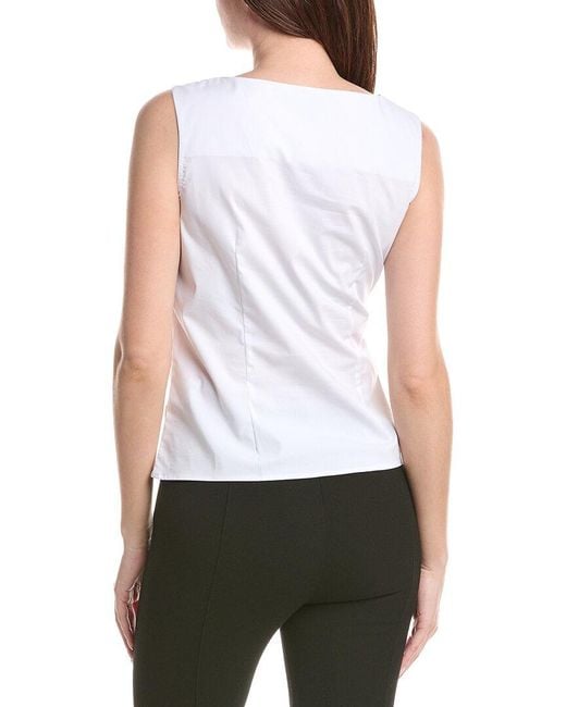 Renuar White Woven Blouse