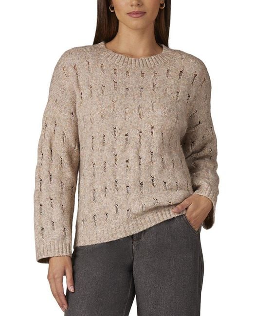 Wit & Wisdom Brown Open Work Sweater