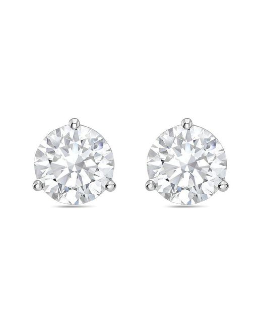 Diana M Metallic Diana M. 14K 15.00 Ct. Tw. Lab-Grown Diamond Stud Earrings