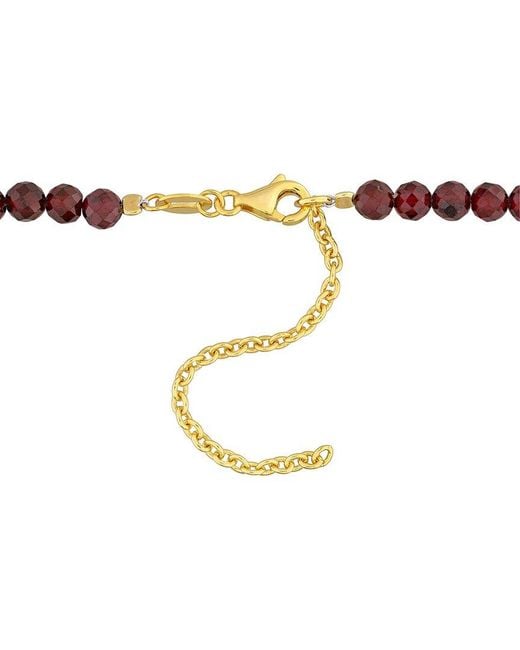 Rina Limor Metallic 15.94 Ct. Tw. Garnet Bead Necklace
