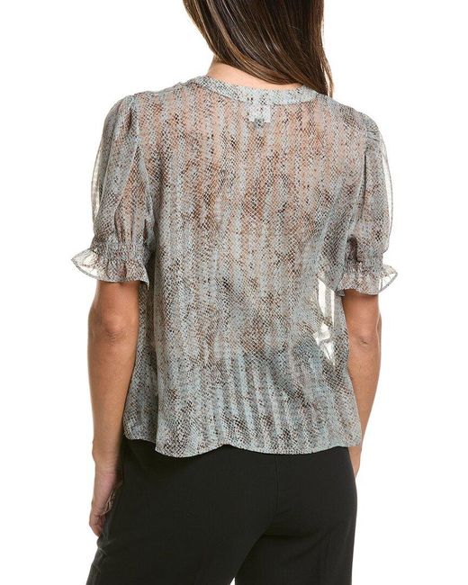Cabi Gray Ethereal Blouse