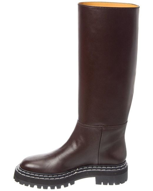 Proenza Schouler Brown Leather Knee-High Boot