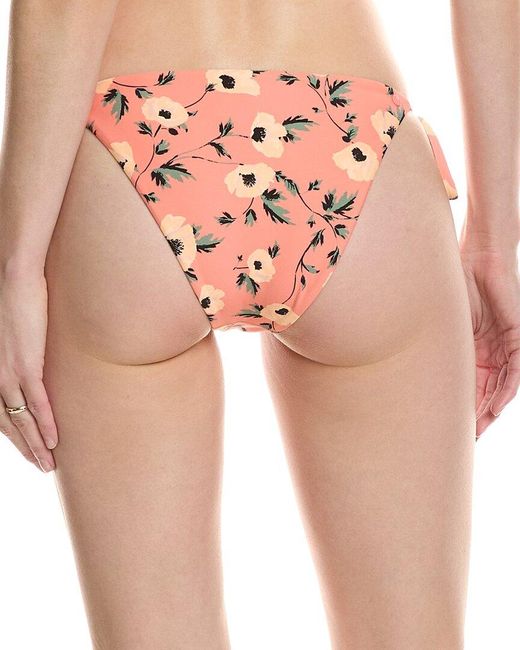 Volcom Pink Call Me Big Poppy Teeny Bikini Bottom