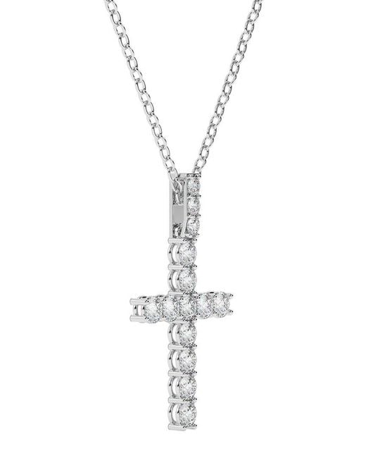 Lab Grown Diamonds Metallic 14K 4.50 Ct. Tw. Lab-Grown Diamond Necklace