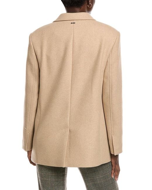 Boss Natural Jovana Wool-Blend Coat