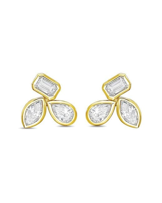 Diana M Metallic Diana M. 14K 6.00 Ct. Tw. Lab-Grown Diamond Stud Earrings
