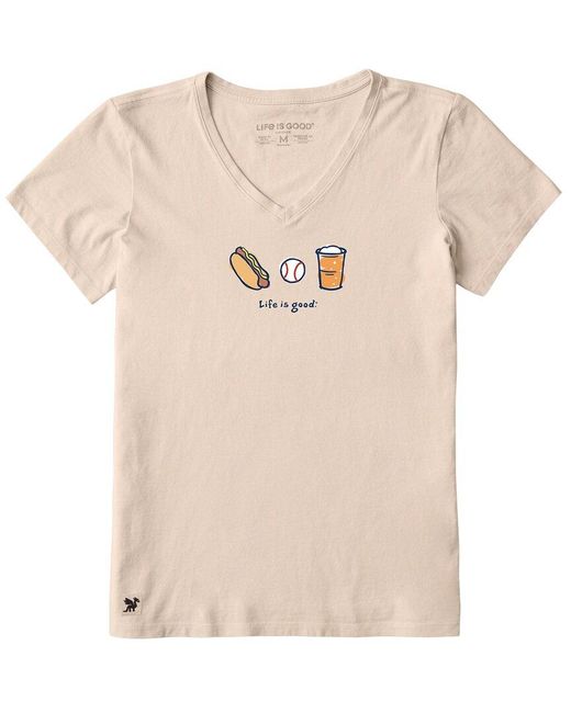 Life Is Good. Natural Crusher T-Shirt
