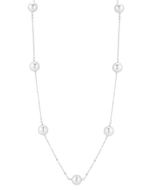 Glaze Jewelry White 8Mm Pearl Necklace