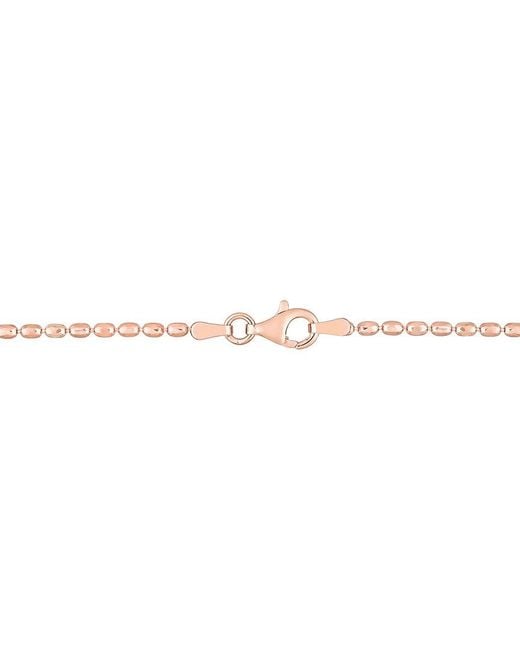 Italian Silver White Oval Bracelet