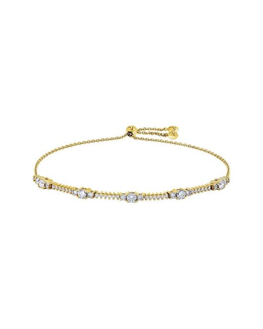 H.J. Namdar Metallic 14K 1.03 Ct. Tw. Diamond Bolo Bracelet