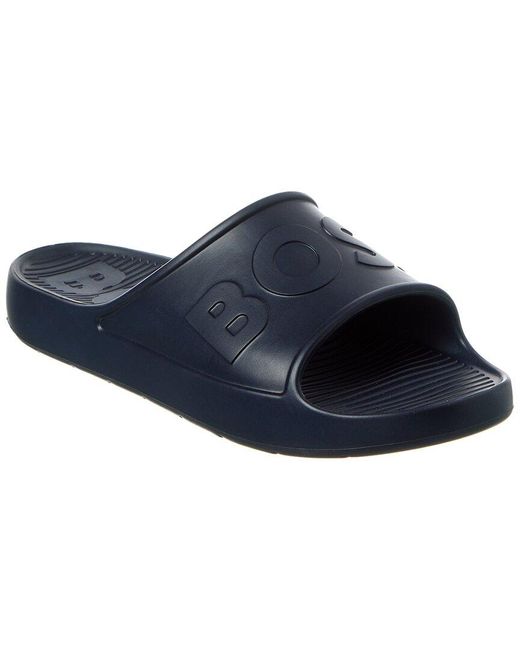 Boss Blue Darian Rubber Slide for men