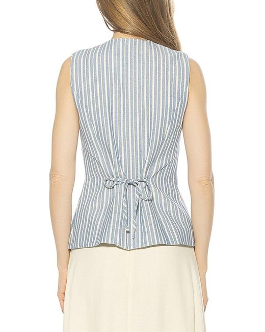 Alexia Admor Blue Kinsley Vest Top