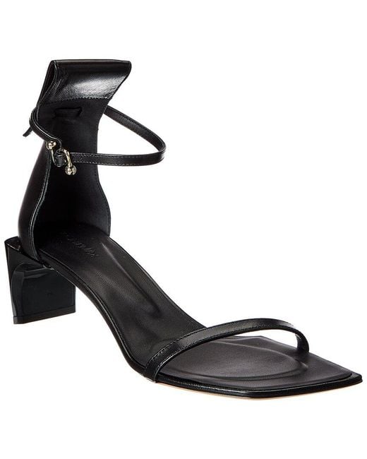 Sportmax Black Vadius Leather Sandal