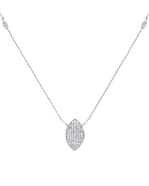 Diana M Metallic Fine Jewelry 14k 0.22 Ct. Tw. Diamond Necklace