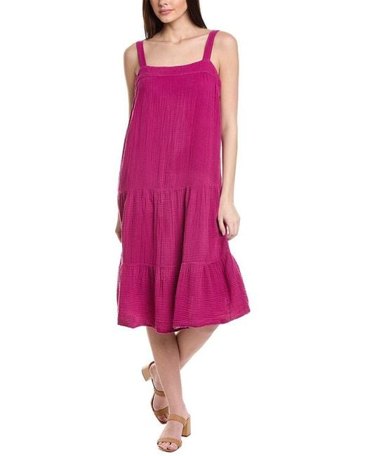 Michael Stars Pink Evie Midi Dress