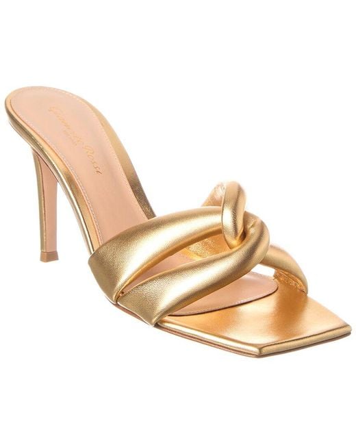 Gianvito Rossi Natural Amour 85 Leather Mule