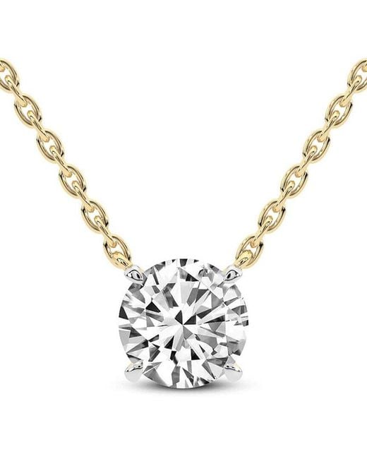 Lab Grown Diamonds Metallic 14K 8.00 Ct. Tw. Lab-Grown Diamond Necklace