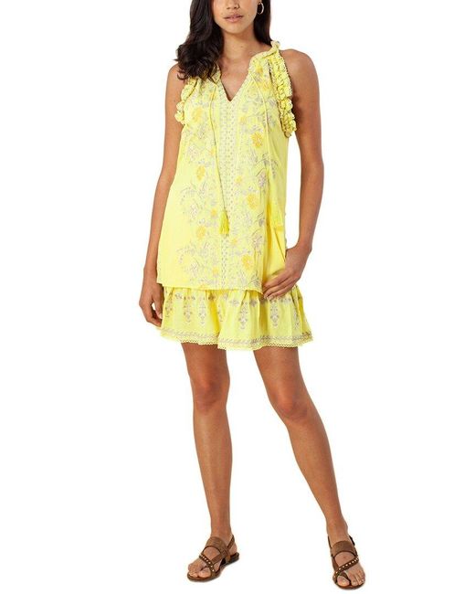 Hale Bob Yellow Sleeveless Dress