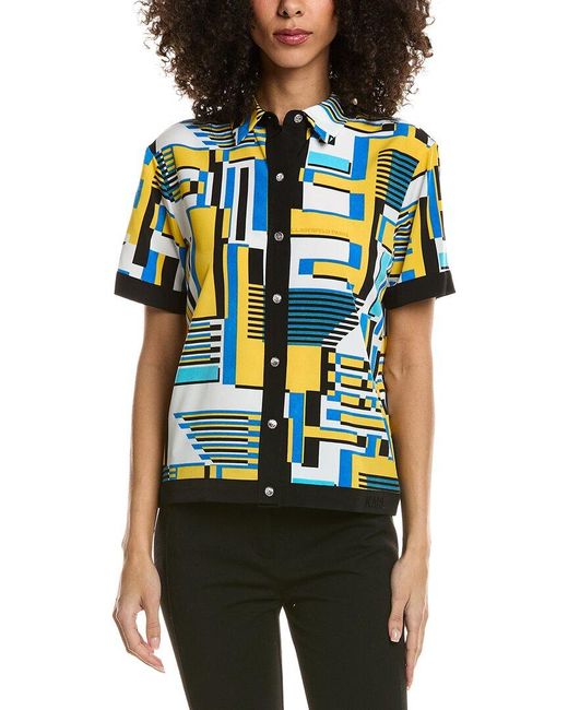 Karl Lagerfeld Black Camp Shirt