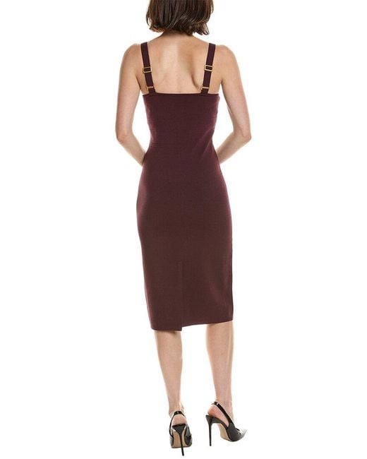 L'Agence Red Jimena Long Dress