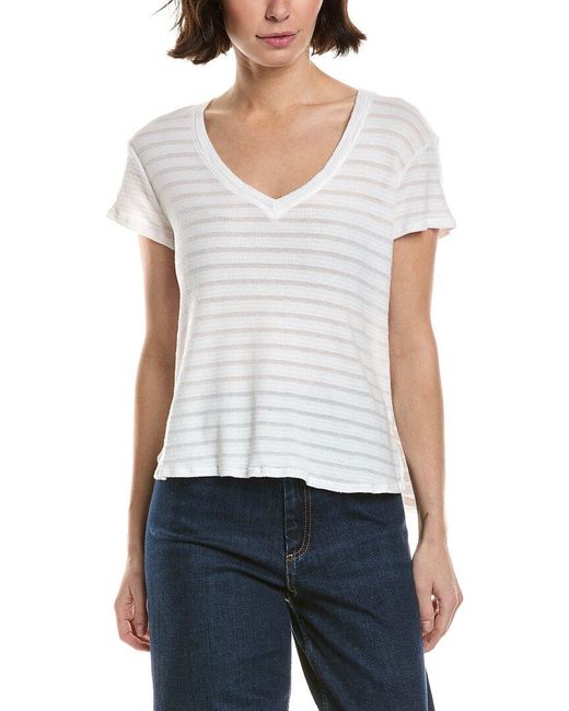 Bella Dahl White V-Neck T-Shirt
