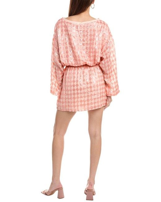 Chaser Brand Pink Sequin Mini Dress