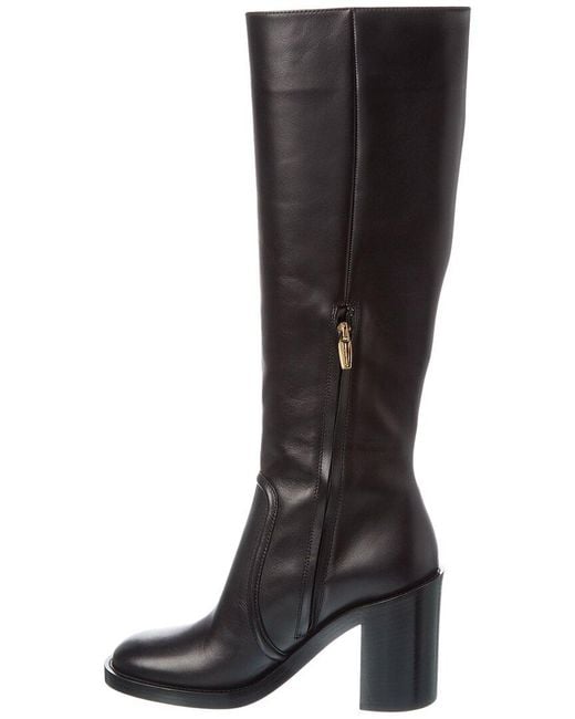 Gianvito Rossi Black Gucci Interlocking G Leather Boot