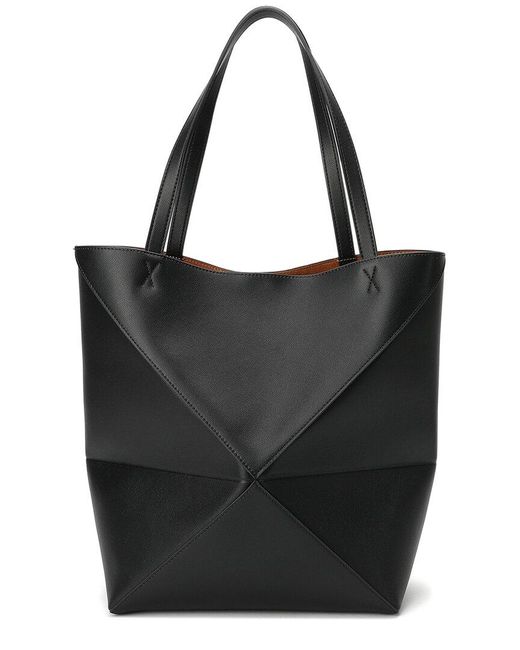 Tiffany & Fred Black Paris Smooth Leather Tote