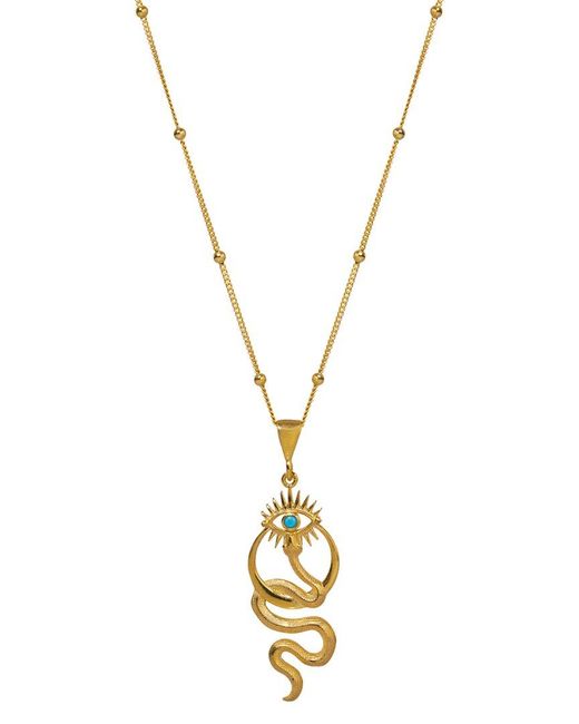 Ebru Jewelry Metallic Protection & Luck Pendant Necklace