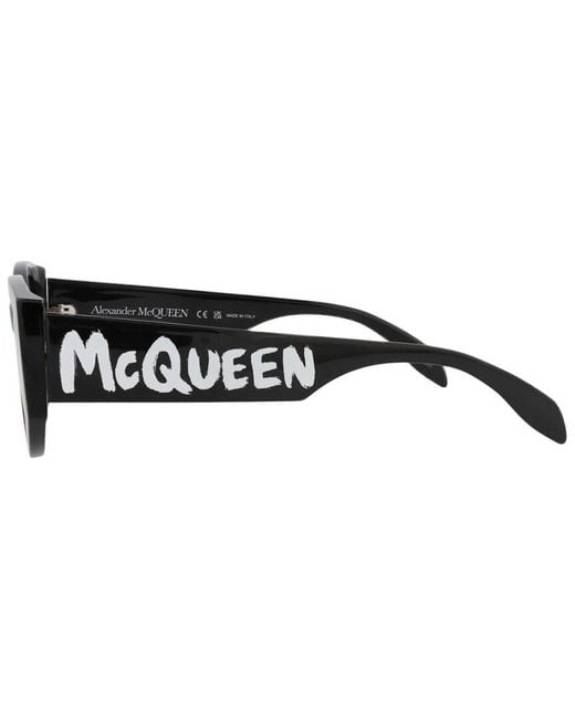 Alexander McQueen Black Am0330S 54Mm Sunglasses