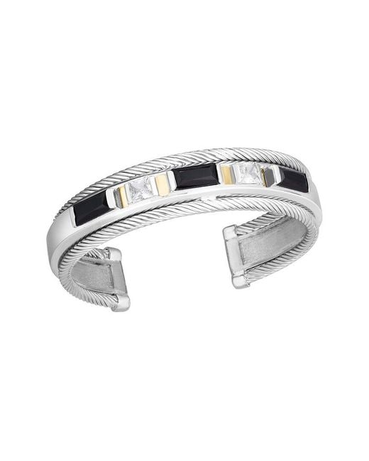 Phillip Gavriel Metallic 18K Over Spinel Spinel Cuff Bracelet