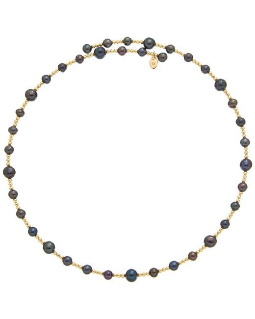 Maitre De Diamant Metallic 18K 4.5-6.5Mm Pearl Necklace