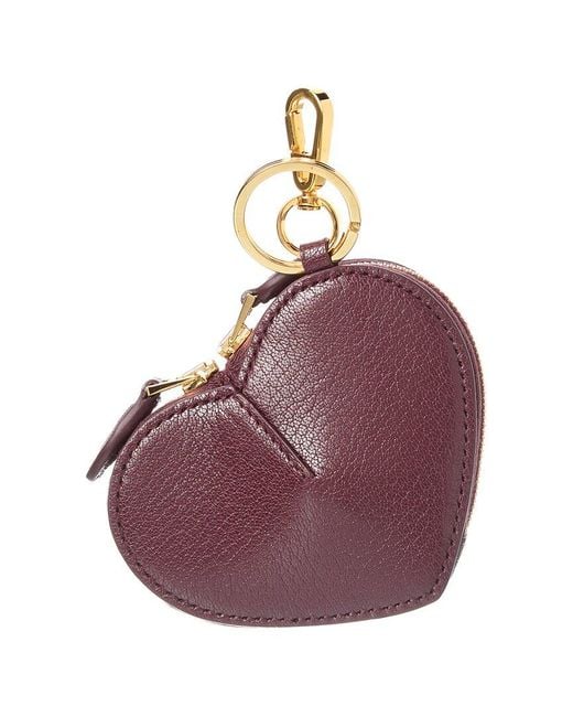 Alaïa Purple Alaïa Le Coeur Leather Coin Purse