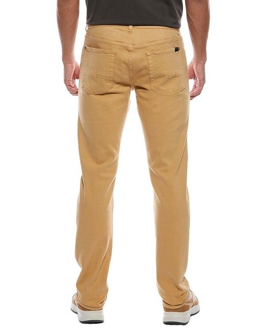 7 For All Mankind Natural Sandcastle Slimmy Jean for men