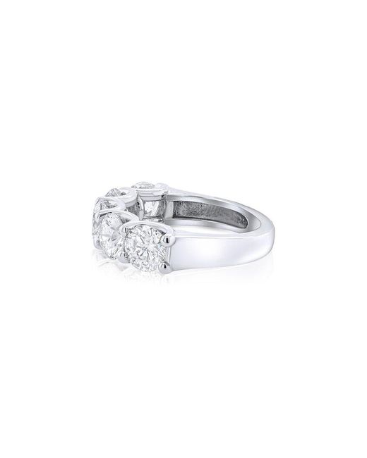 Diana M White Fine Jewelry Platinum 3.61 Ct. Tw. Diamond Eternity Ring