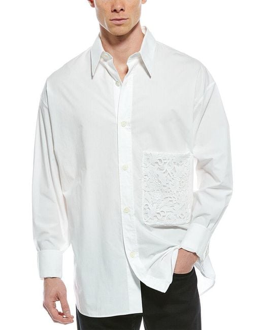 Valentino White Camicia Shirt for men