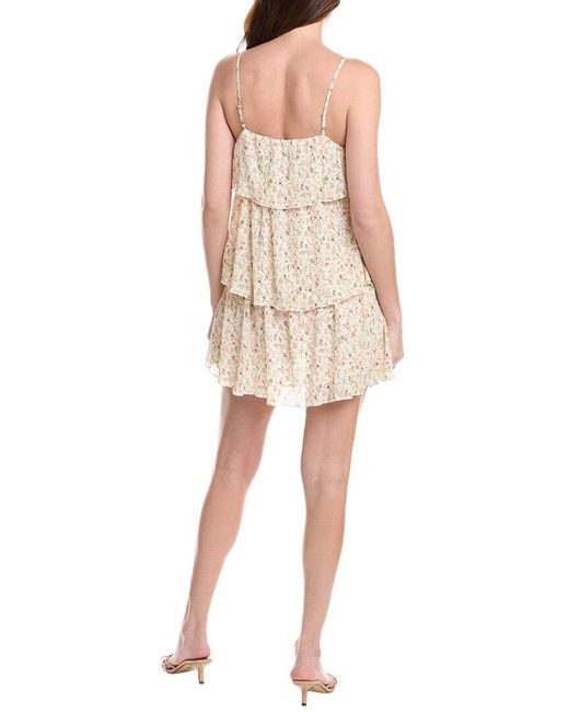 Marion Natural Pleated Mini Dress