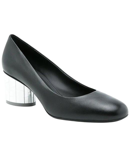 Ferragamo Black Farrah Slip-On Leather Pump