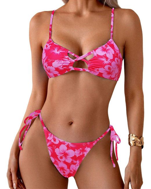 Amanda Royal Red 2Pc Bikini Set