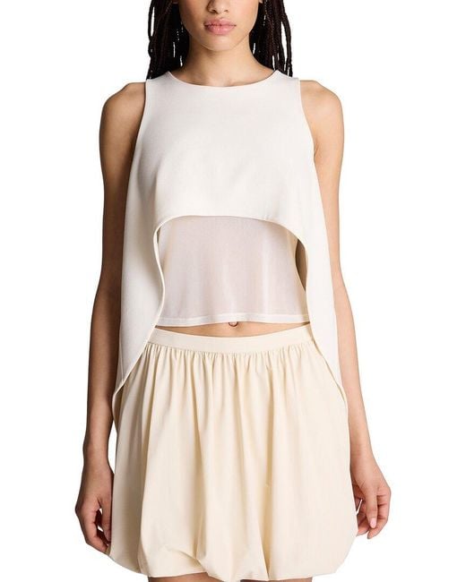 Kenneth Cole Multicolor Layered High Low Tank