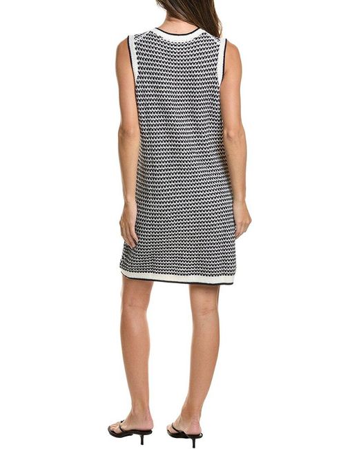 Pomander Place Gray Bardot Mini Dress