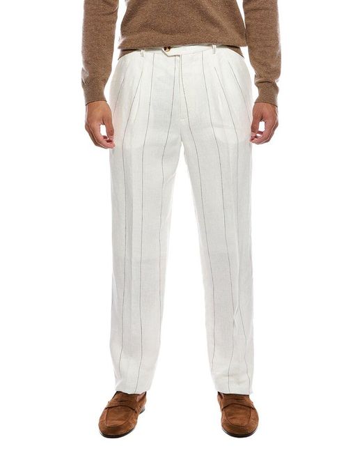 Brunello Cucinelli White Pant for men