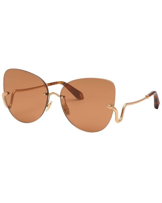 Roberto Cavalli Brown 64Mm Sunglasses