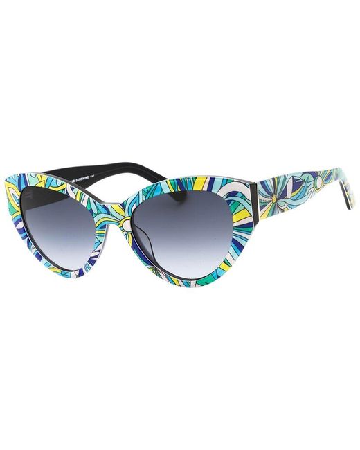 Kate Spade Blue Paisleigh/S 55Mm Sunglasses
