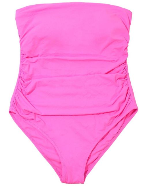 Hanky Panky Pink Swim Bandeau One-Piece