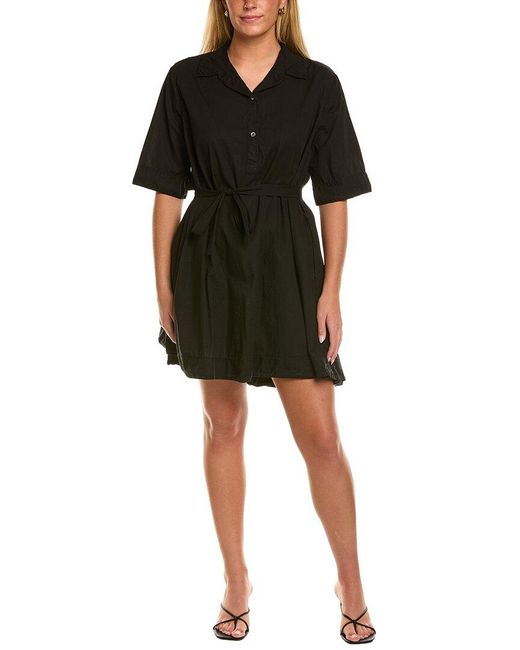 Velvet By Graham & Spencer Black Driana Short Sleeve Mini Dress