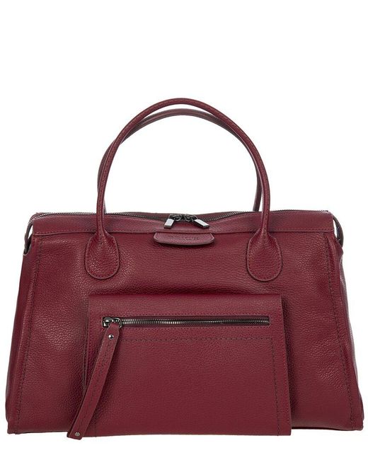 Bric's Women's Purple Gondola Ibisco Large Leather Handbag