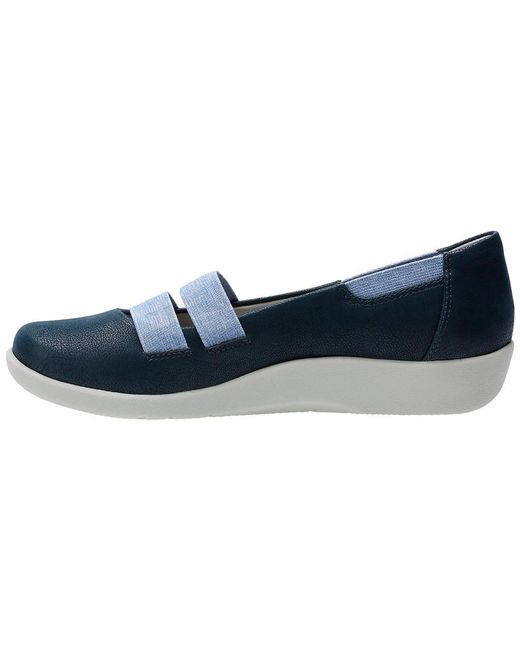 Clarks Women's Cloudsteppers Sillian Rest Slip-on in Blue | Lyst