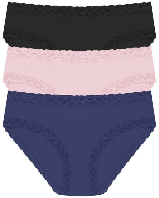 Natori Blue 3Pk Bliss Full Brief